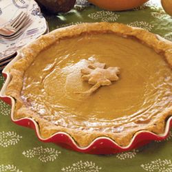 Homemade Pumpkin Pie - Recipe photo by MotherEarthNewsAndFriends