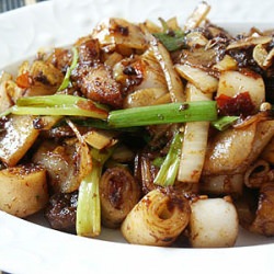 Stir-fry Steamed Rice Rolls - Recipe photo by Belachan