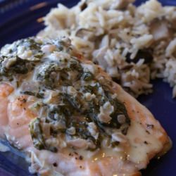 Salmon in Sorrel Sauce - Recipe photo by purpleceline