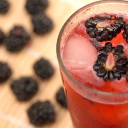 Blackberry Tom Collins Cocktail - Recipe photo by White On Rice Couple