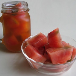 Watermelon and Mint Ice Cubes - Recipe photo by The Gastronomer