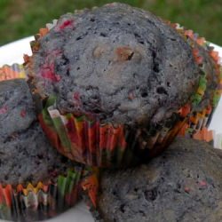 Choco-Chip Raspberry Yogurt Muffins - Recipe photo by hornedfroggy