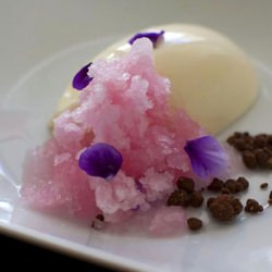 Lavender Granita with Yogurt Jelly - Recipe photo by Y
