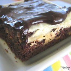 Peanut Butter Cheesecake Bars - Recipe photo by Picky Palate