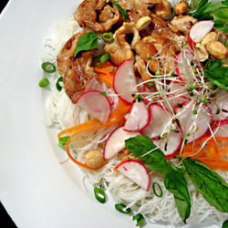 Thai Chicken and Rice Noodle Salad - Recipe photo by cherrychocolatechip