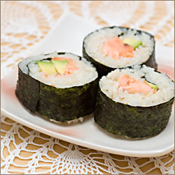 Salmon, Avocado Sushi - Recipe photo by Coffee and Vanilla