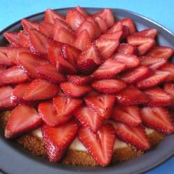 Strawberry Cheese Pie - Recipe photo by snwan