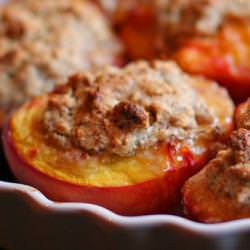 Baked Peaches… - Recipe photo by eatingoutloud