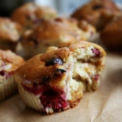 Raspberry & Chocolate Muffins - Recipe photo by Jules