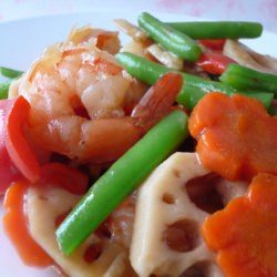Lotus Roots with Vegetables - Recipe photo by snwan