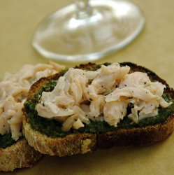 Smoked Trout Crostini - Recipe photo by Adaptations