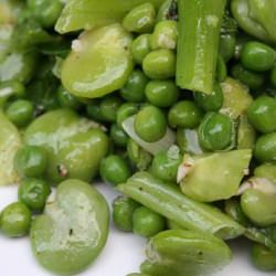 Bean, Pea and Mint Salad - Recipe photo by dinnerdiary