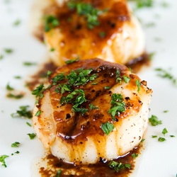 Pan Seared Scallops - Recipe photo by kaweah