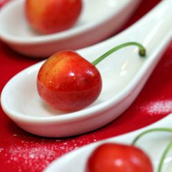 Ranier Cherries - Recipe photo by the houndstooth gourmet