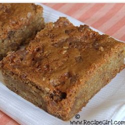 Blonde Butterfinger Brownies - Recipe photo by RecipeGirl