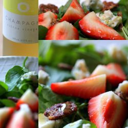 Strawberry Gorgonzola Salad - Recipe photo by the houndstooth gourmet