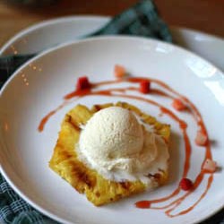 Grilled Pineapple with Rosé Glaze - Recipe photo by zoebakes