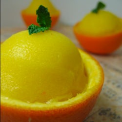 Orange Sorbet - Recipe photo by chopchopatoz