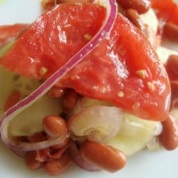 Marinated Cucumber, Tomato, Kidney - Recipe photo by halfbaked