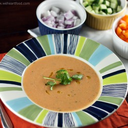 Heirloom Tomato Gazpacho - Recipe photo by weheartfood
