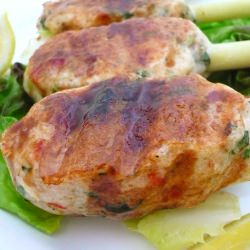 Shrimp Paste on Lemongrass Skewers - Recipe photo by snwan