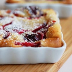 Black Plum Clafoutis - Recipe photo by Syrie