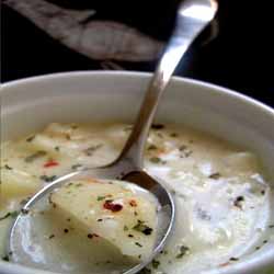 Locro Potato Soup - Recipe photo by doughmesstic