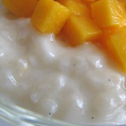 Coconut Rice Pudding with Mango - Recipe photo by pastrystudio