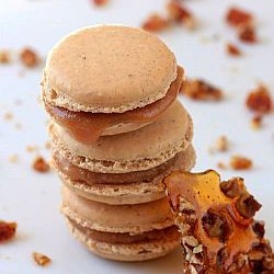 Pecan Pie Macarons - Recipe photo by Tartelette