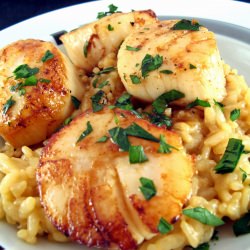 Scallop Risotto - Recipe photo by crabbycook