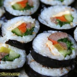 Kimbab - Recipe photo by chowtimes