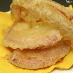 Pumpkin Tempura - Recipe photo by chowtimes