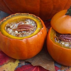 Pecan Pies in Pumpkin Shells - Recipe photo by Anniepooh