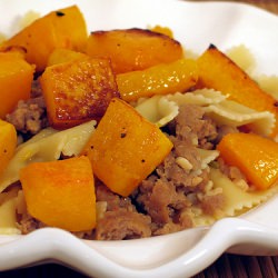 Pasta with Sausage and Squash - Recipe photo by patsyk