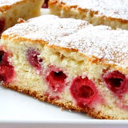 Yogurt Cake With Tart Cherries - Recipe photo by Cafe Chocolada