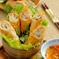 Turkey Egg Rolls - Recipe photo by White On Rice Couple