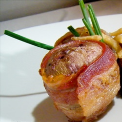 Bacon-Wrapped Baby Potatoes - Recipe photo by mylastbite