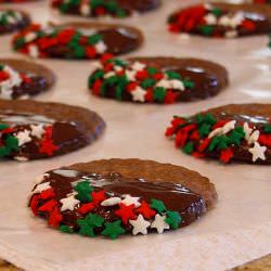Espresso Shortbread Cookies - Recipe photo by RecipeGirl
