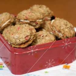 Peppermint Crunch Sandwich Cookies - Recipe photo by erincooks