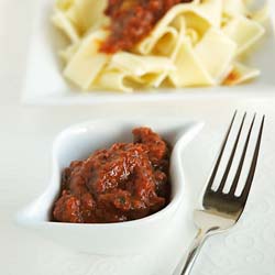 Sun Dried Tomato Pesto - Recipe photo by MeetaK