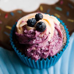 Blueberry Almond Cupcakes - Recipe photo by cupcakeproject