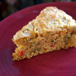 Savory Corn and Pepper Cornbread - Recipe photo by barefootkitchenwitch