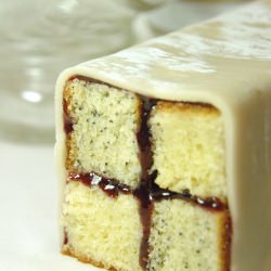 Poppy & Grape Window Cake - Recipe photo by malloryelise