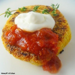 Chickpea and Corn Patties - Recipe photo by HoneyB