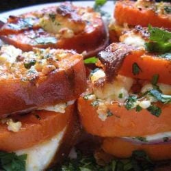 Sweet Potato & Cotija Stacks - Recipe photo by duodishes