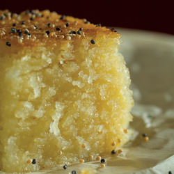 Golden Semolina Pudding - Recipe photo by hsaba