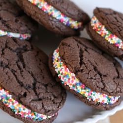 Chocolate Cake Cookie Sandwiches - Recipe photo by annieseats