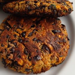 Spicy Black Bean Cakes - Recipe photo by DISHINGUPDELIGHTS