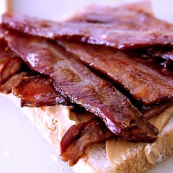 Peanut Butter and Bacon Sandwiches - Recipe photo by One Tree Past the Fence