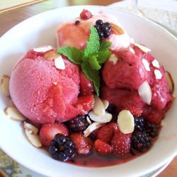 Peachy Wild Beryy Jubilee - Recipe photo by PetitCanard